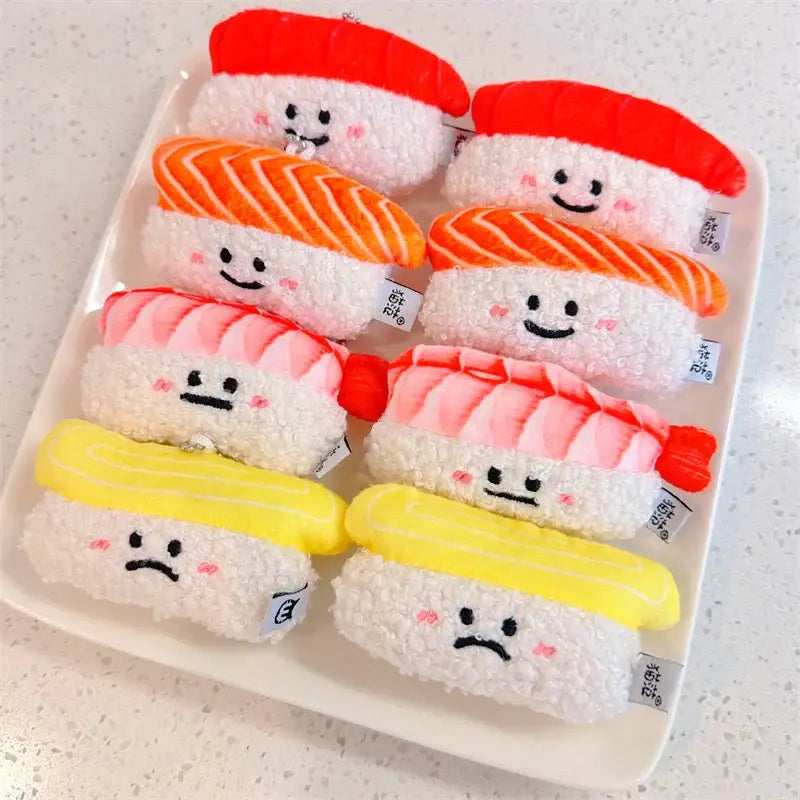 Kawaii Sushi Plush Keychain